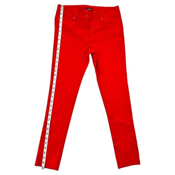 Womens Red Slim-Fit Pants Size L - Picture 5 of 8